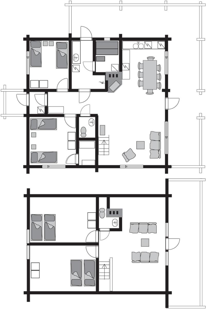 Tahkon Riihiranta - 4 bedroom villa by the lake - Tasokas tilava rantamökki