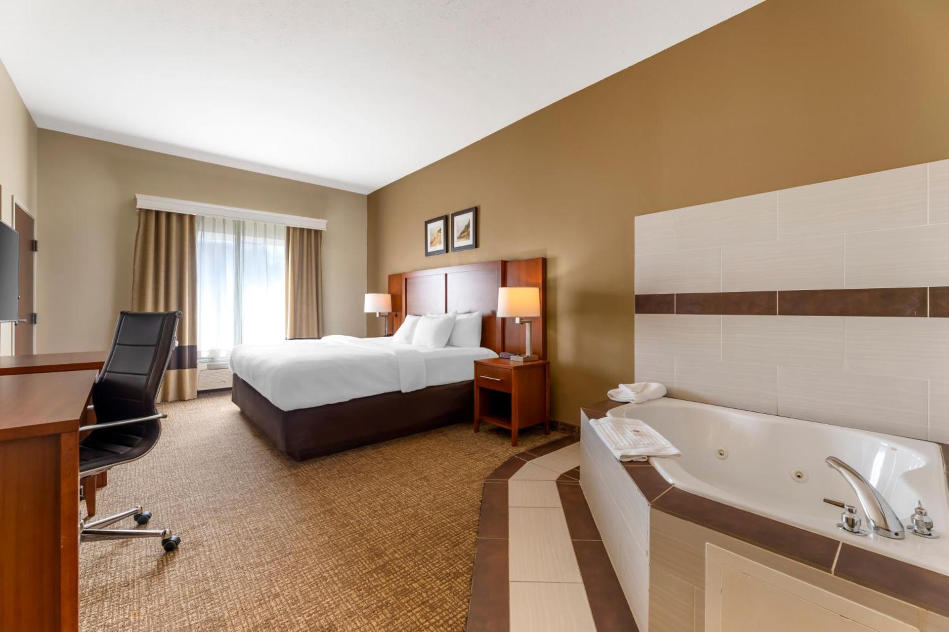 King Suite with Jacuzzi and Roll-In Shower - Accessible/Non-Smoking