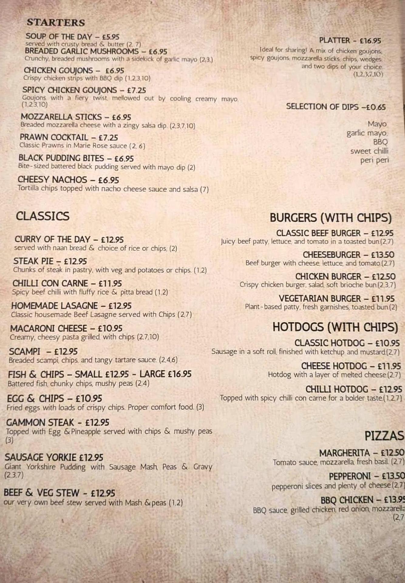 Restaurant/places to eat