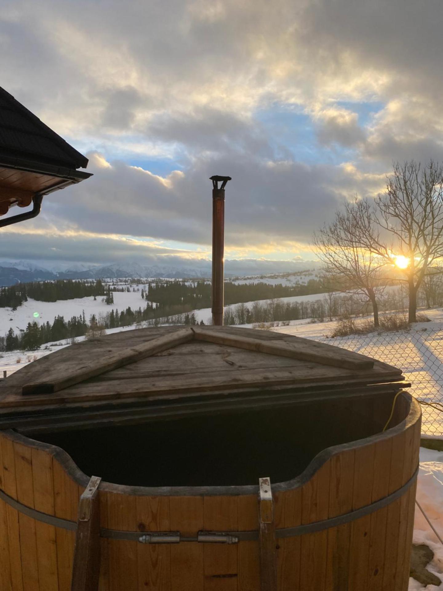 Domki z widokiem na Tatry