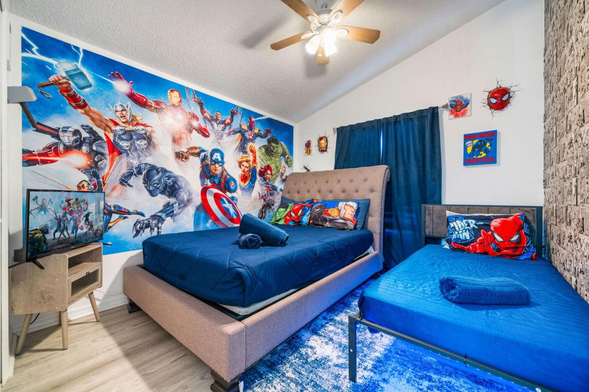 Beautiful 5BR 4 baths Themed home near Disney and Universal, Private Pool, Gameroom, baby Crib and more