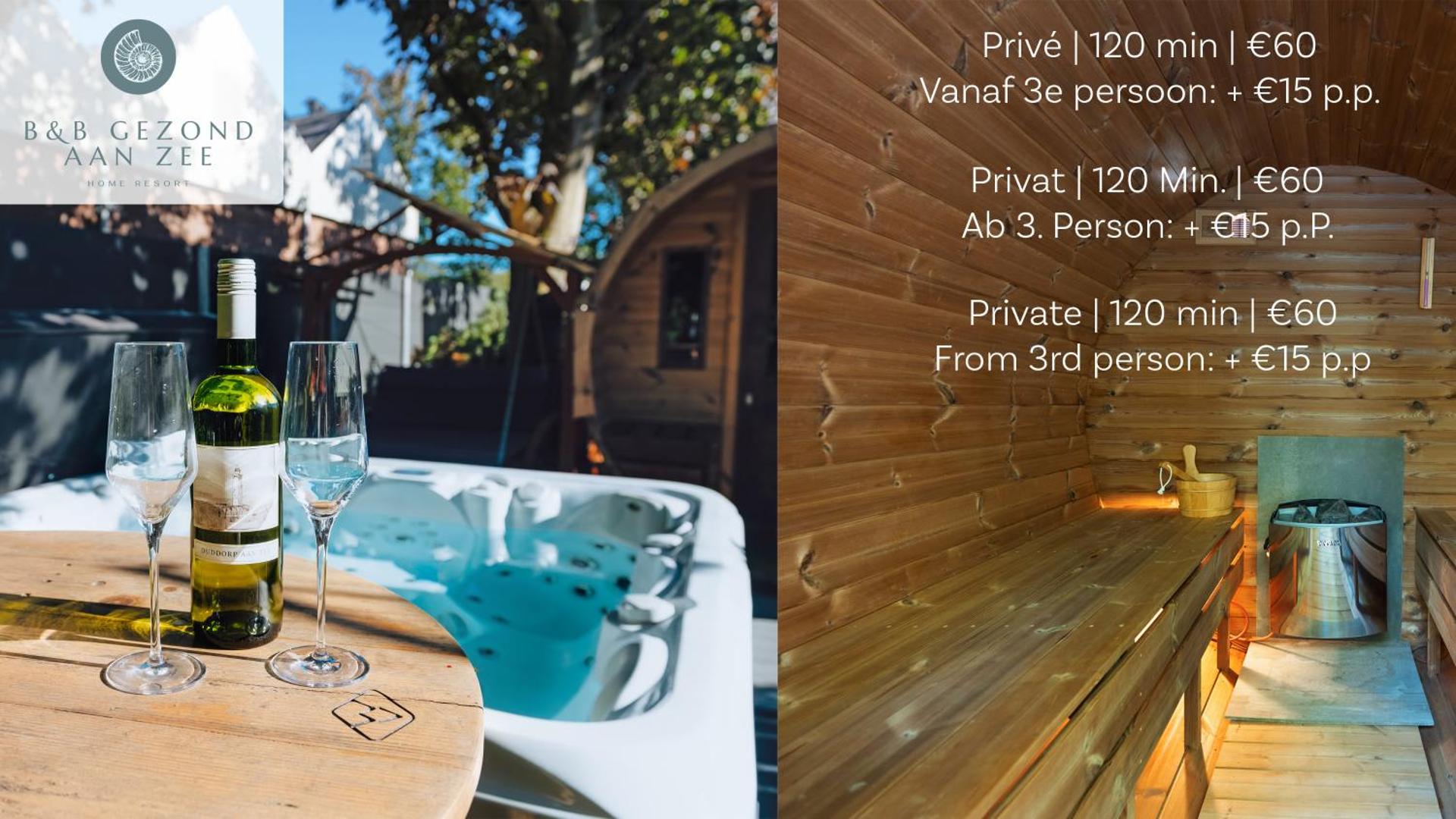 Voormalige Gevangenis Cel bij B&B Gezond aan Zee - Toegang Wellnesstuin meerprijs