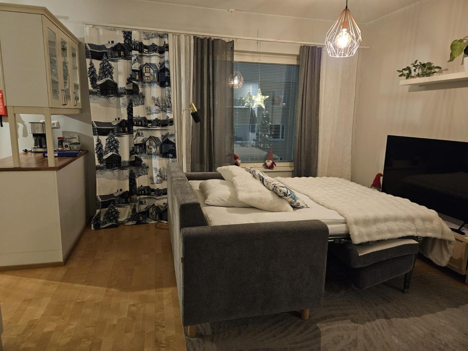 Top-Floor Apartment with Sauna and Free Parking near City Center