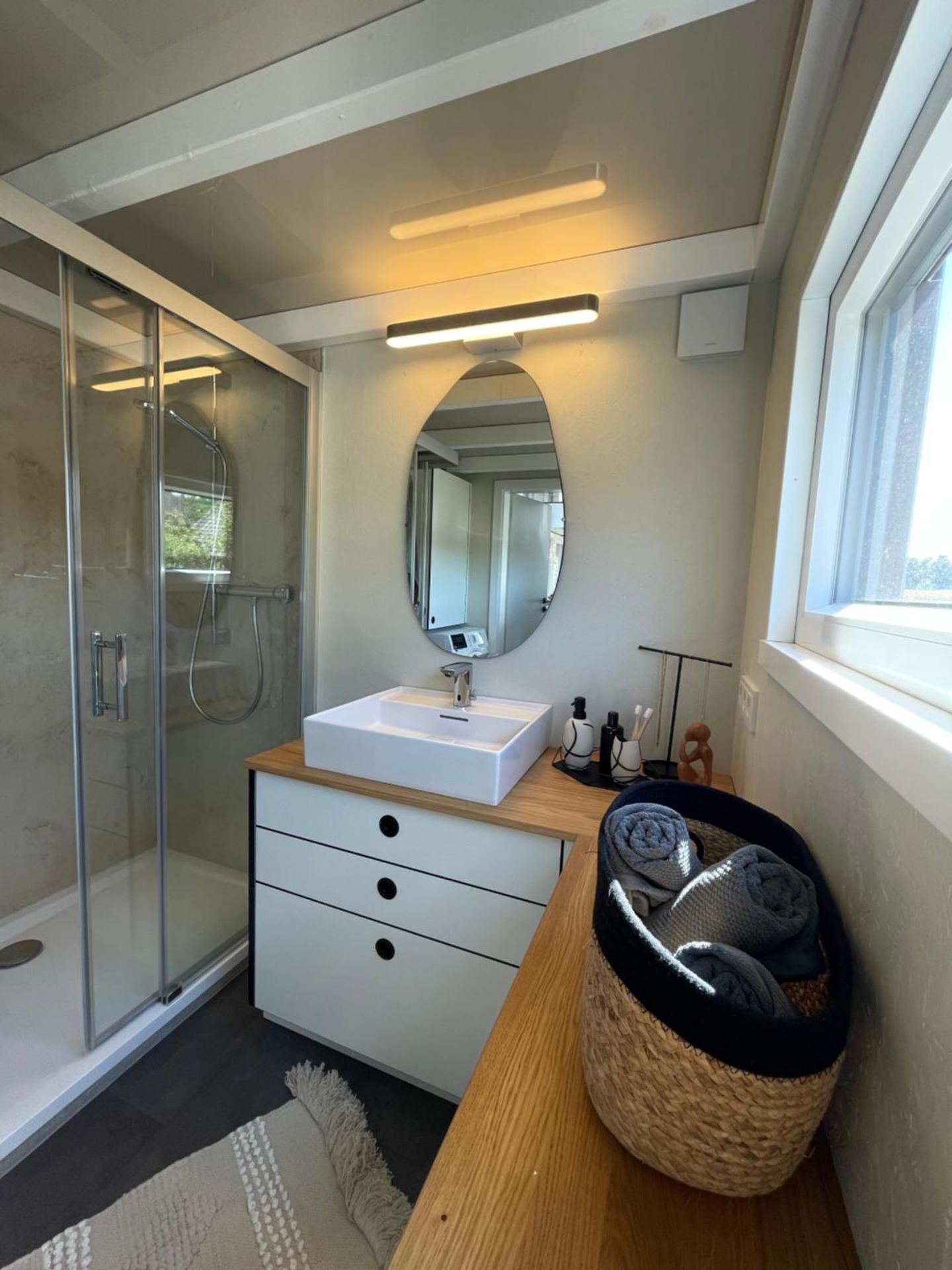 Tiny House Alpakablick - inklusive gratis Alpaka Meet & Greet