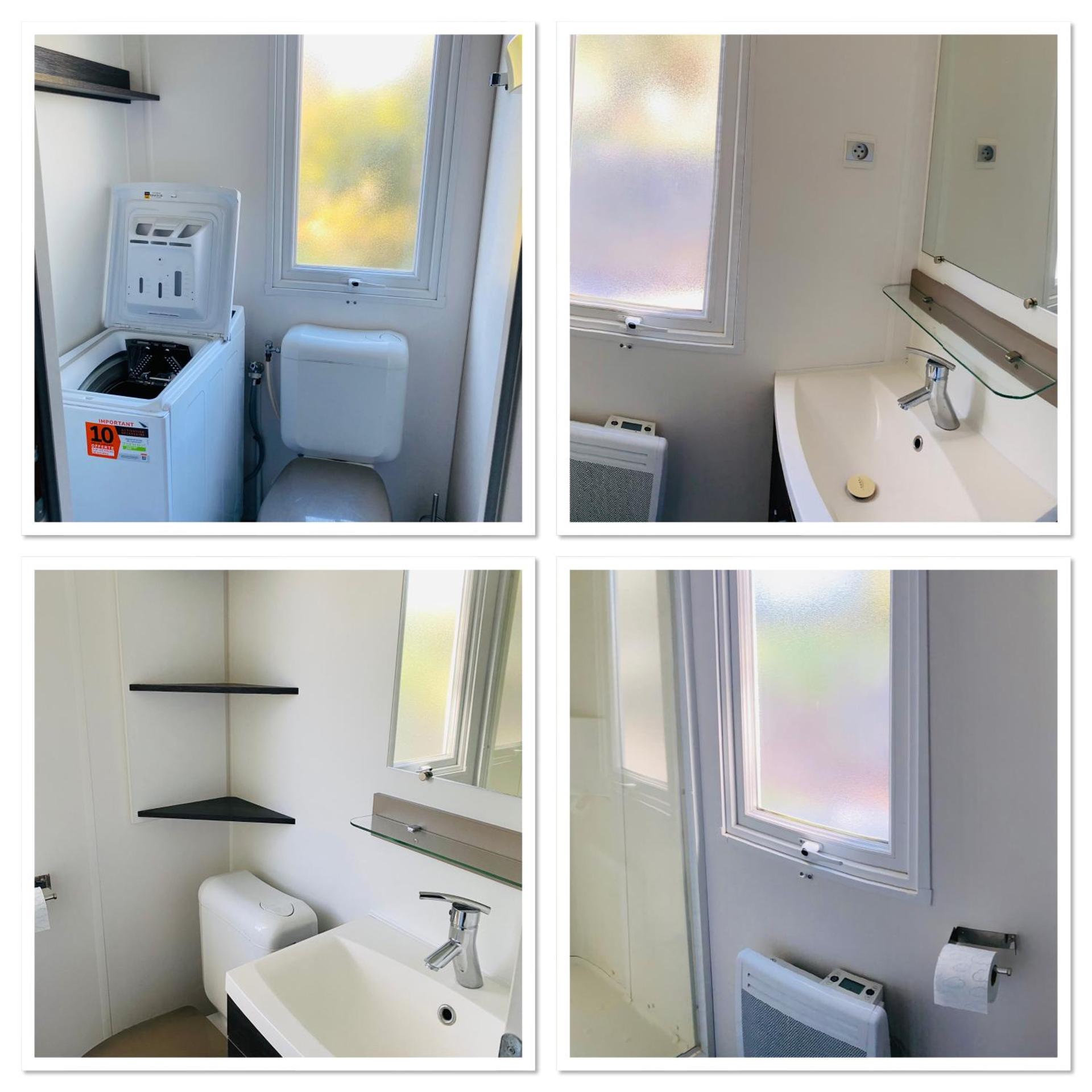 Mobil home de standing à la Porte des Cévennes sur un terrain arboré et ombragé