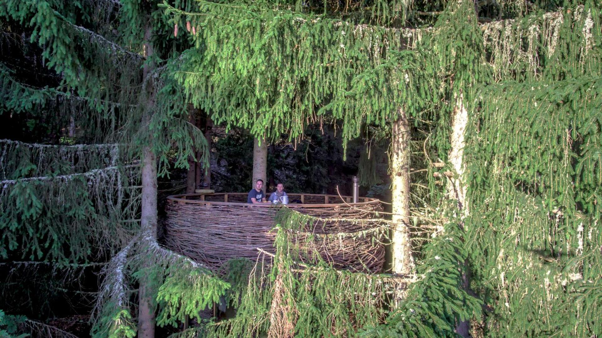 Cabane entre terre et ciel
