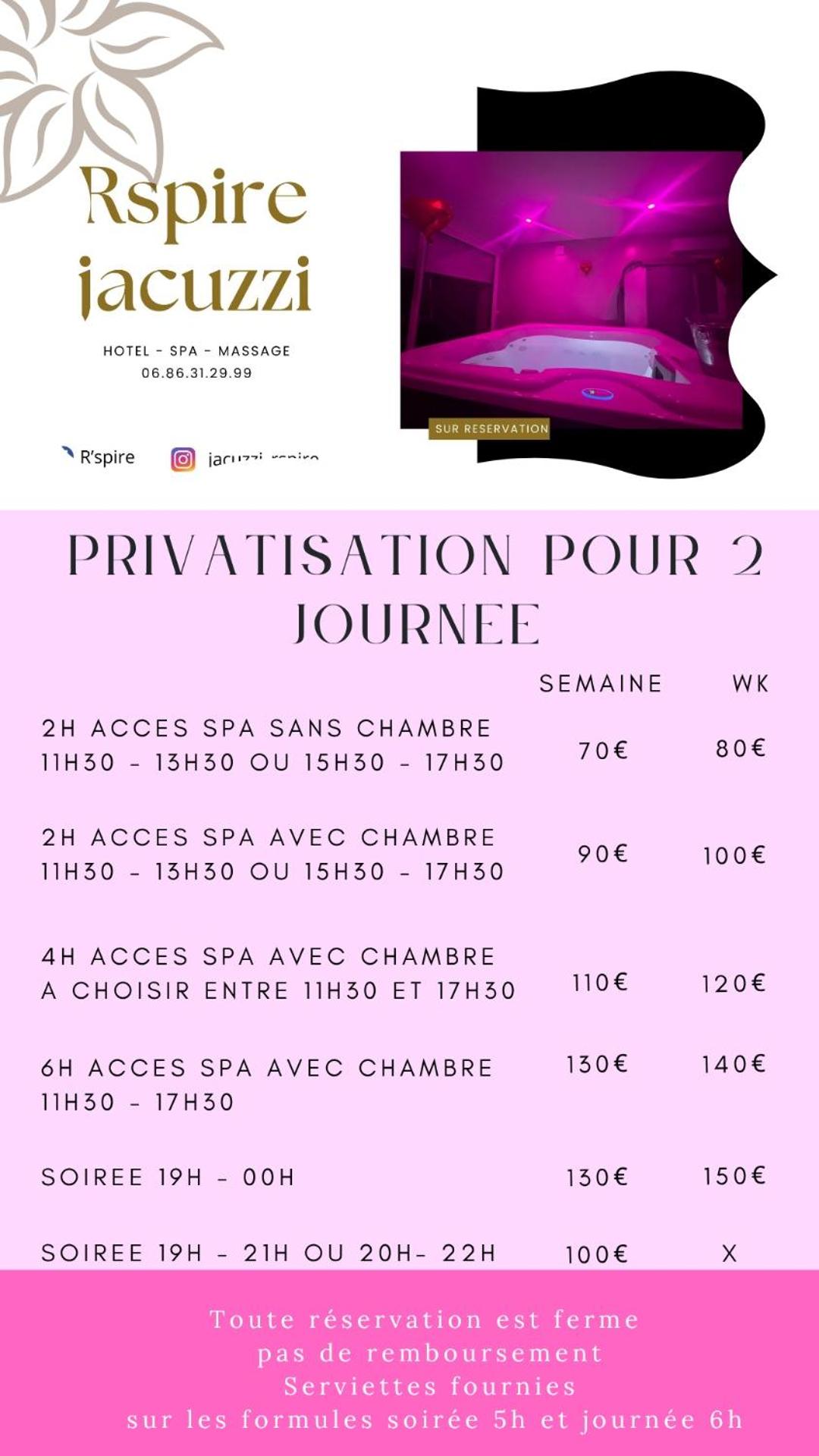 Jacuzzi privé arrivée autonome