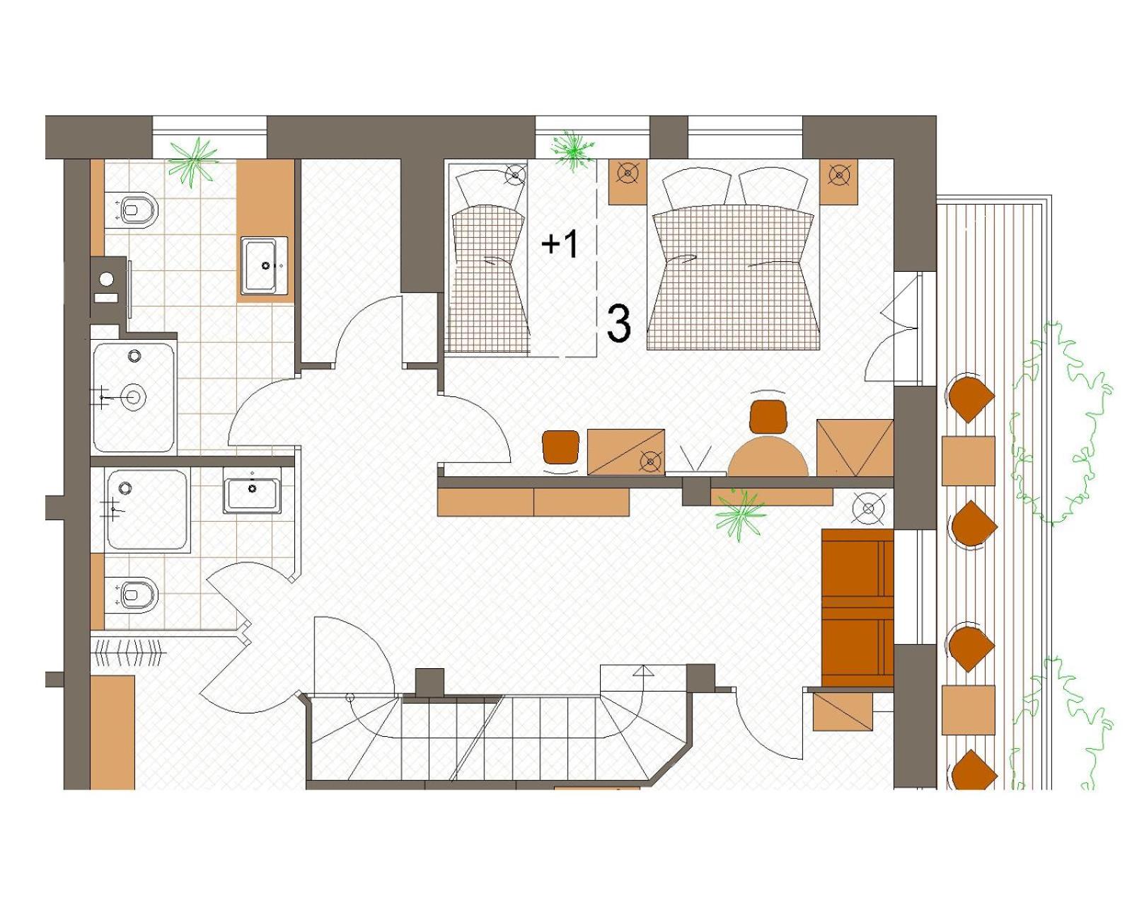Triple Room with External Bathroom