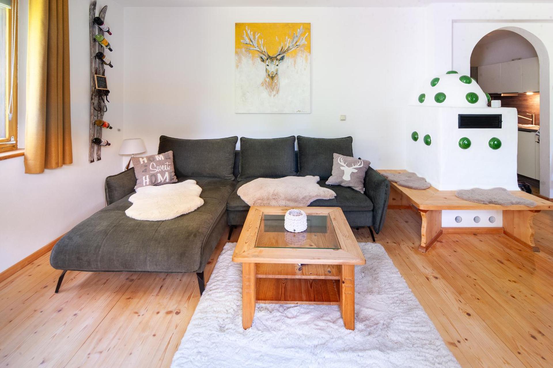 Bergkristall Ruhe und Aussicht auf 1100m