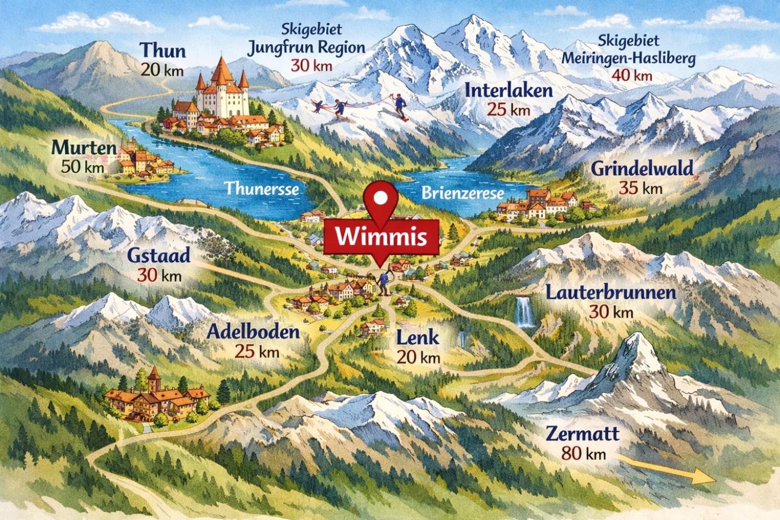 Ferienwohnung Winterzeit EG - Interlaken Thun Spiez Kandersteg