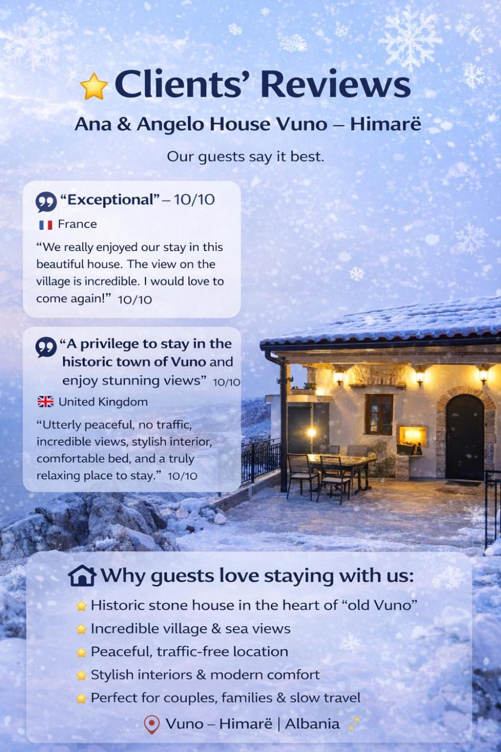 Ana & Angelo House Vuno Himare