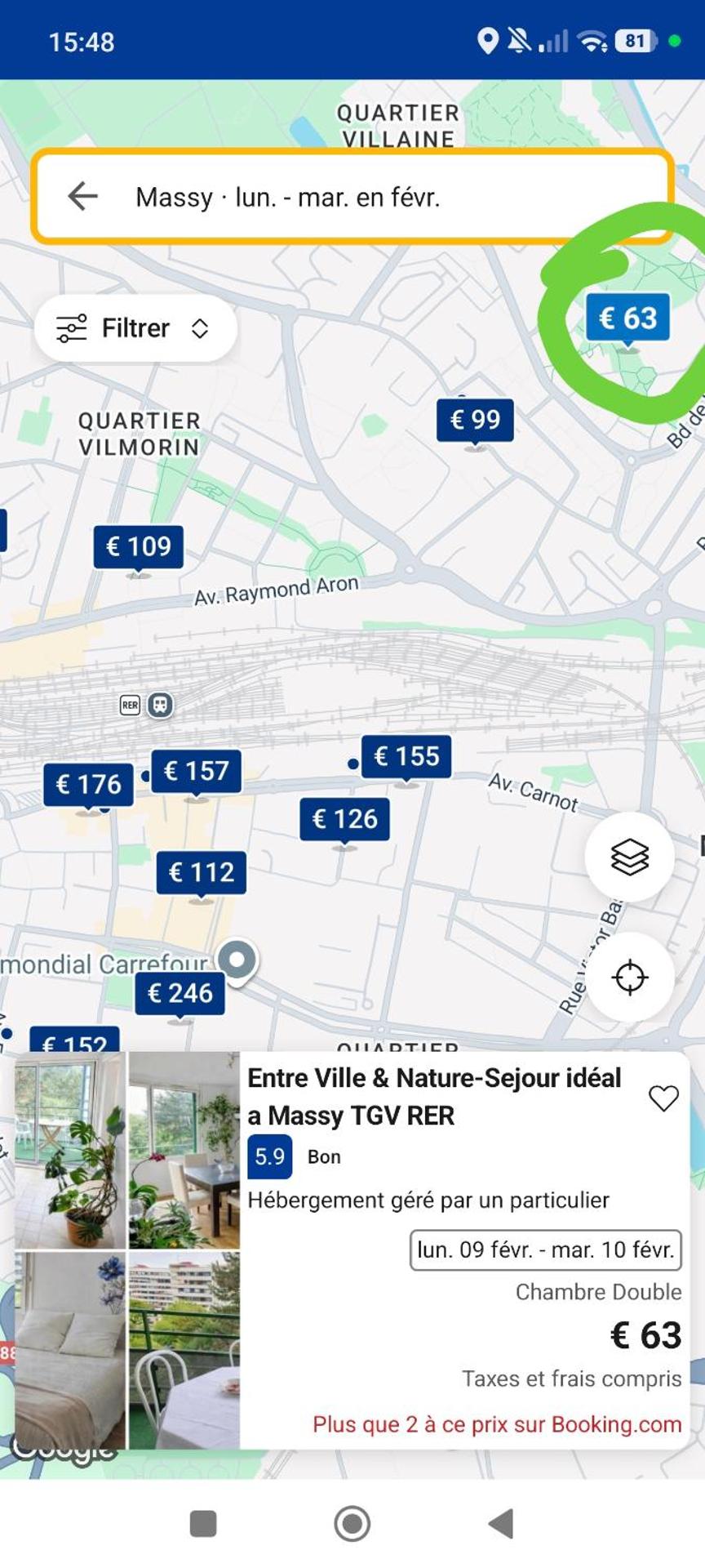 Entre Ville & Nature-Sejour idéal a Massy TGV RER