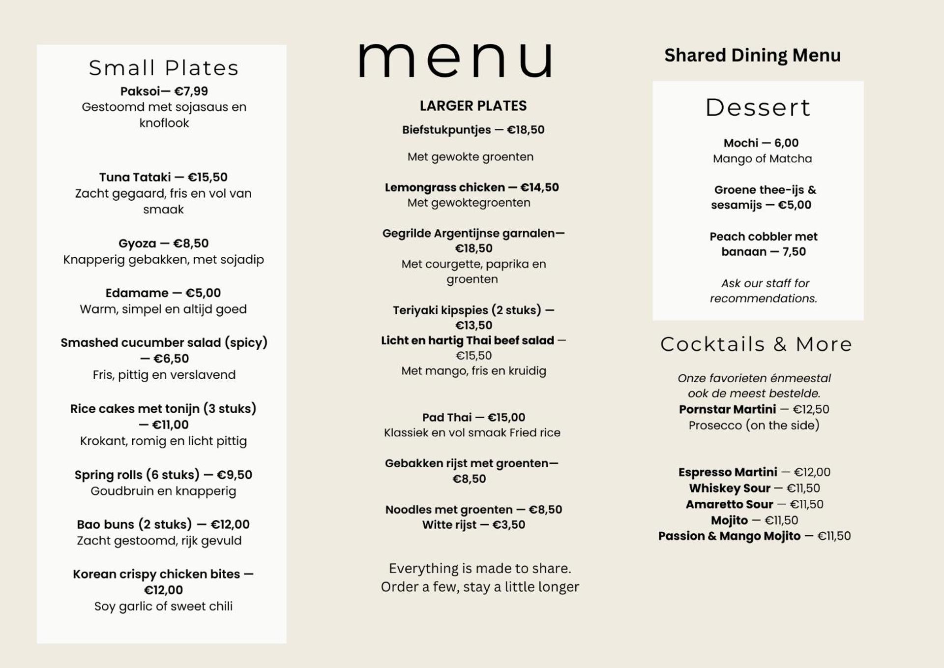 Restaurant/places to eat