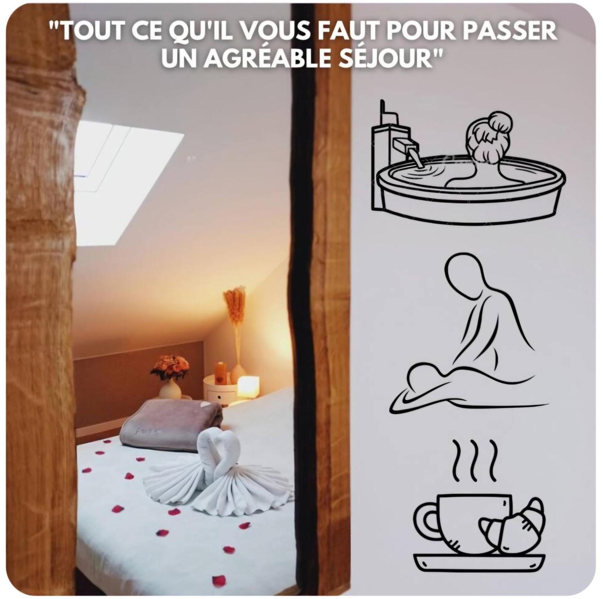 Gîte "Le Sablon" à Unchair - Appartement de charme & prestations bien-être - A 20 mn de Reims centre