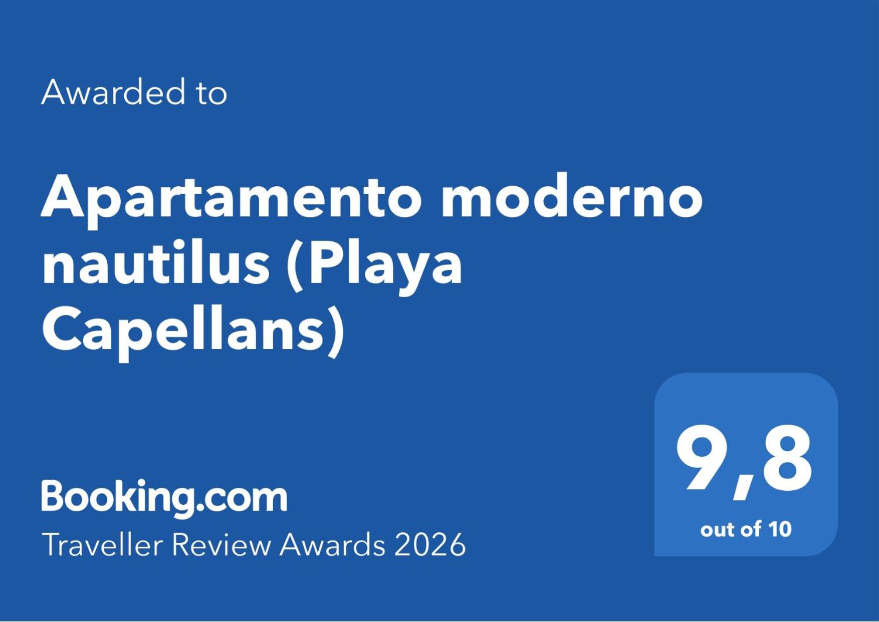 Apartamento moderno nautilus (Playa Capellans)