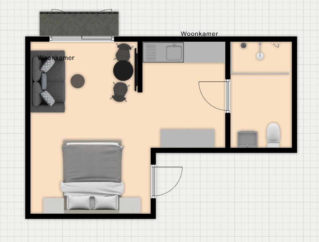 Stylish Studio with Balcony, Near Tilburg Station