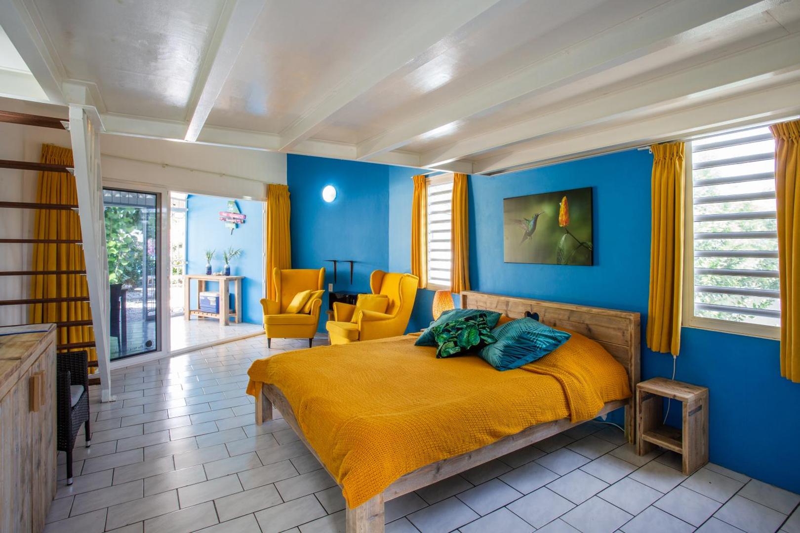 Photo 4 : Studio at the pool in tropical Resort Seru Coral with privacy and large pool