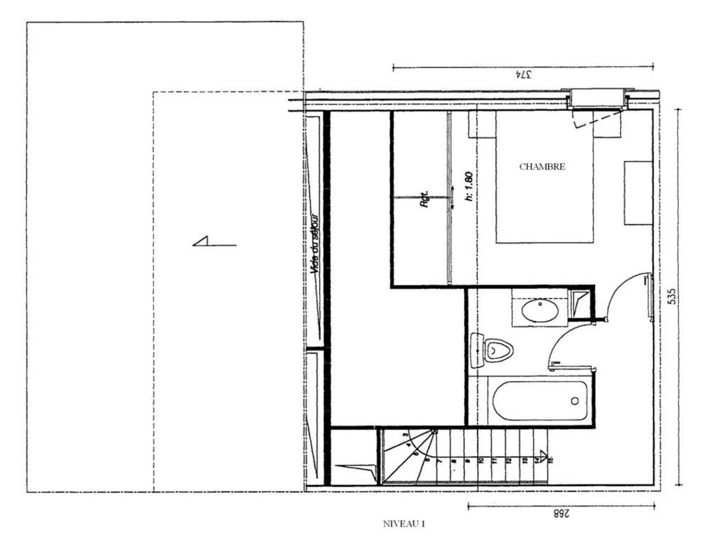 Billede 7: Duplex 3P, 2 Chambres, Animaux OK, Casier à Skis, Valmorel - FR-1-291-728