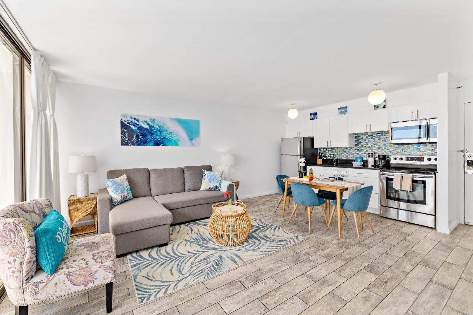 Foto 10: Bright ocean view condo with lanai near the beach