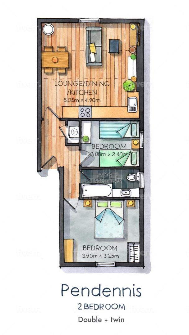 Foto 8: Pendennis - Bright Victorian flat, sea views & close to beach