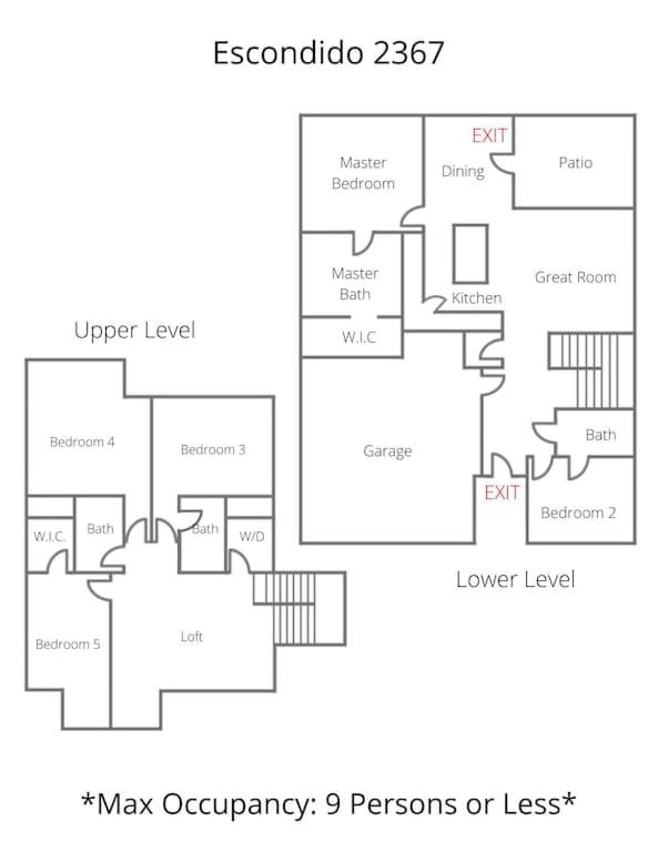 Zdjęcie 8: Playtime at Esc 2367 Gorgeous new home with Bunk Room, BBQ, Foosball, Resort Pickleball Courts!