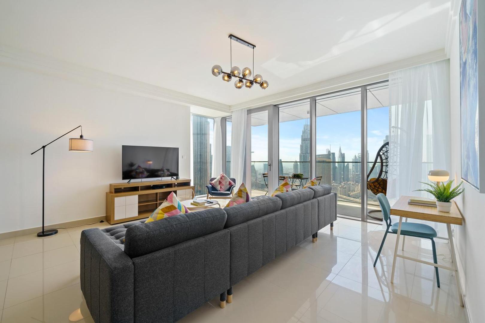 Billede 3: Chic & Trendy 3BR+kid's in Vibrant Downtown Dubai
