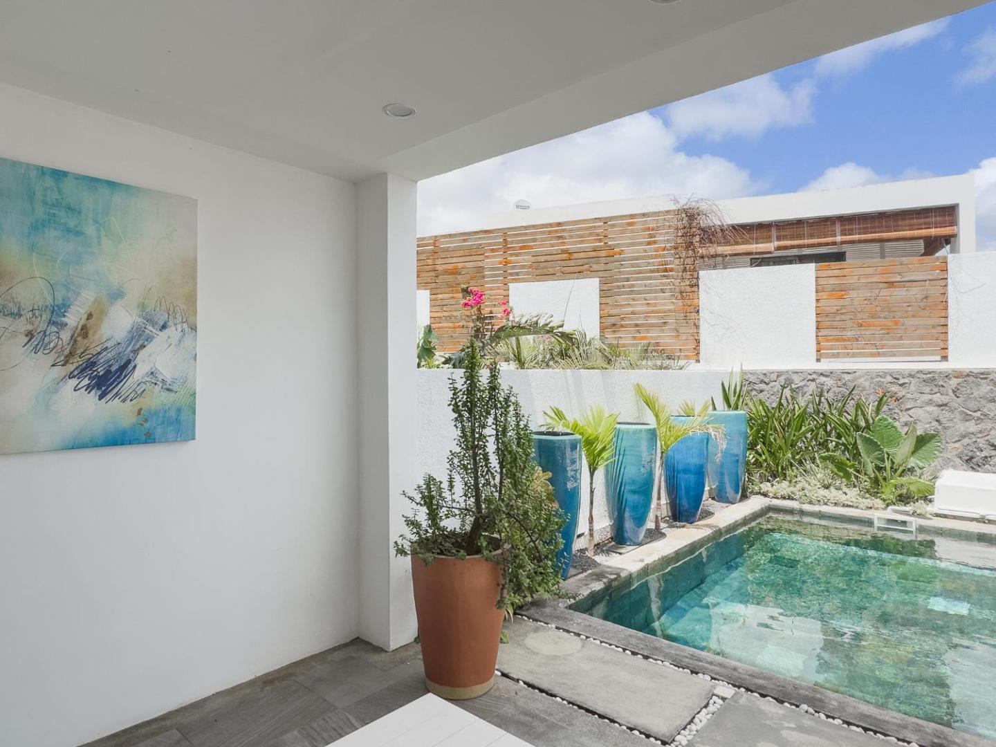 Photo 8 : Résidence Celestial - Premium 3 bedrooms Villa with volcanic stone Pool