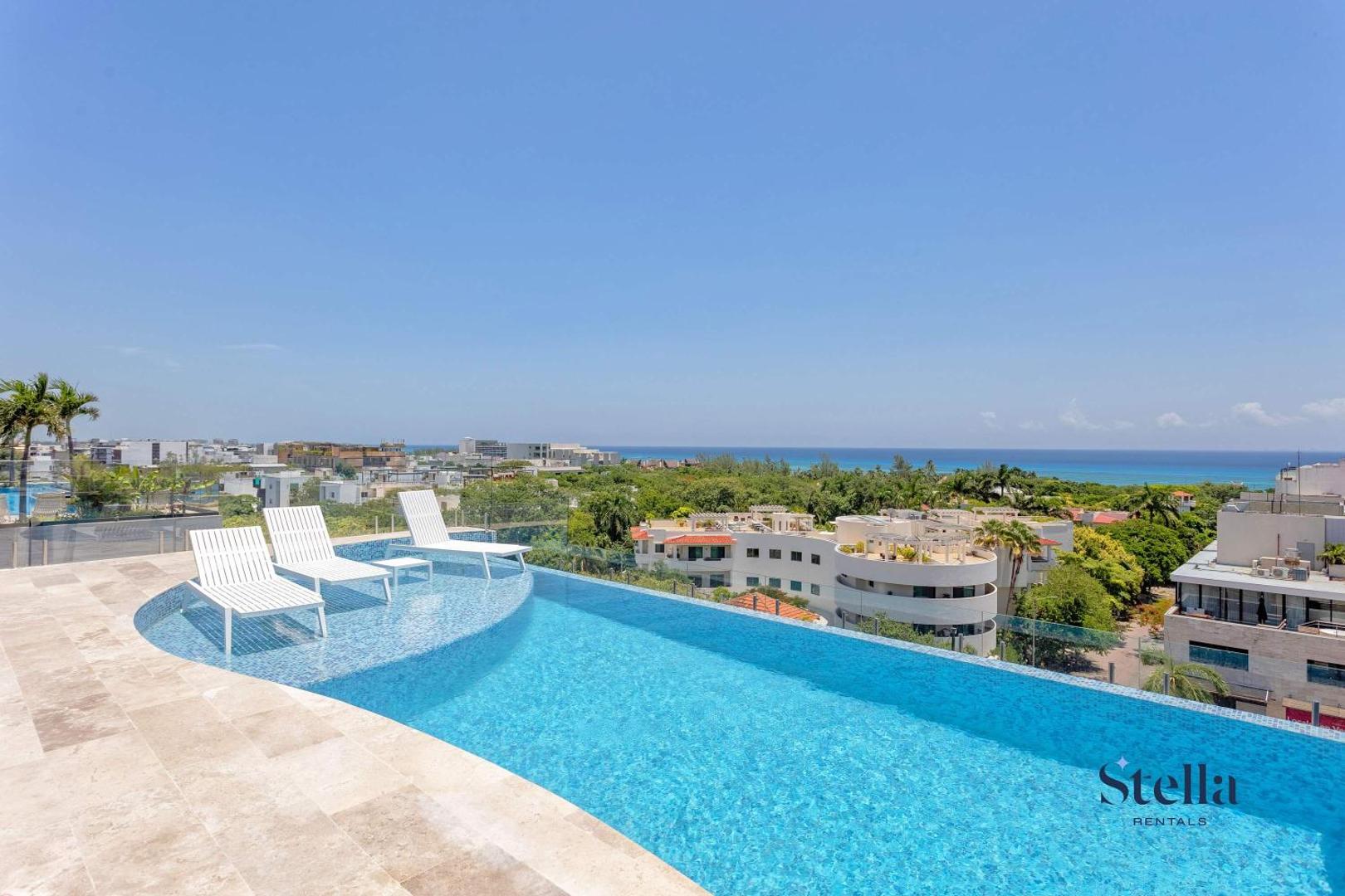 Foto 4: Chic Studio at My Menesse In Playa with Roof Pool
