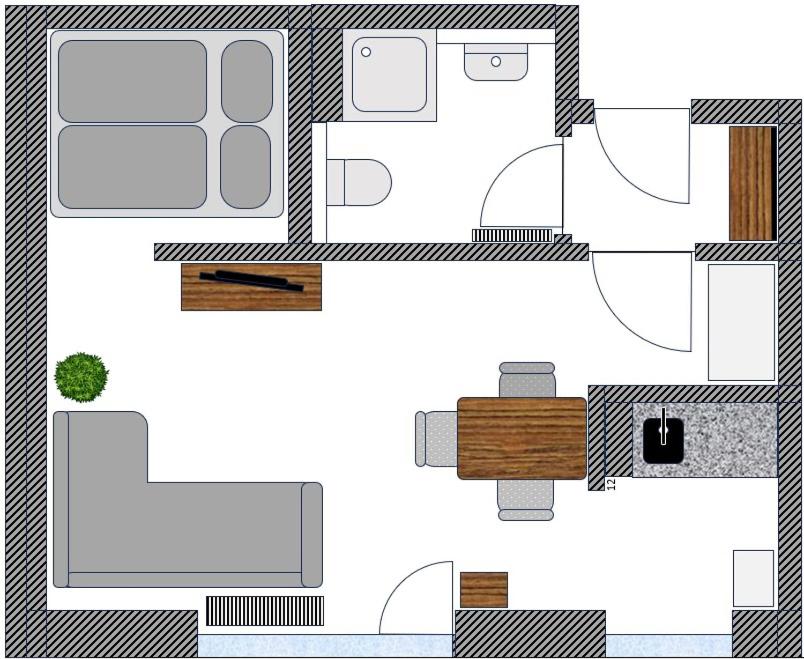 Photo 10 : Like at home - moderne Wohnung in Königsbrunn - 30qm - Netflix