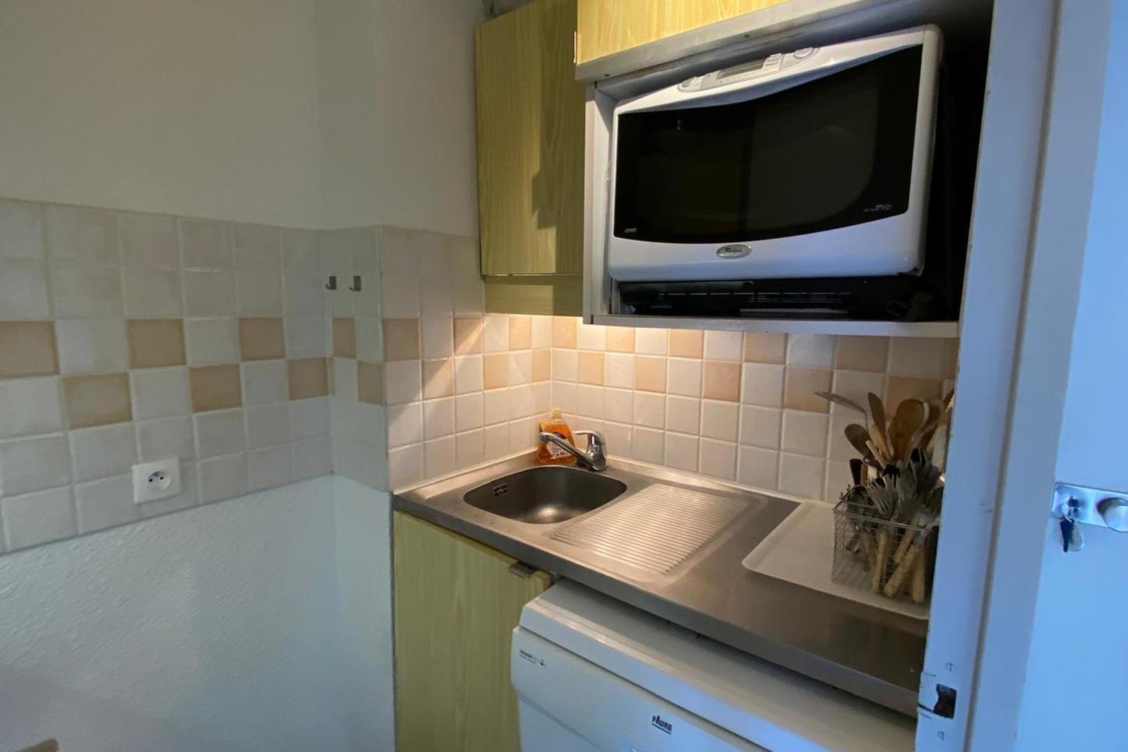 Studio with balcony in Plagne Village的照片8