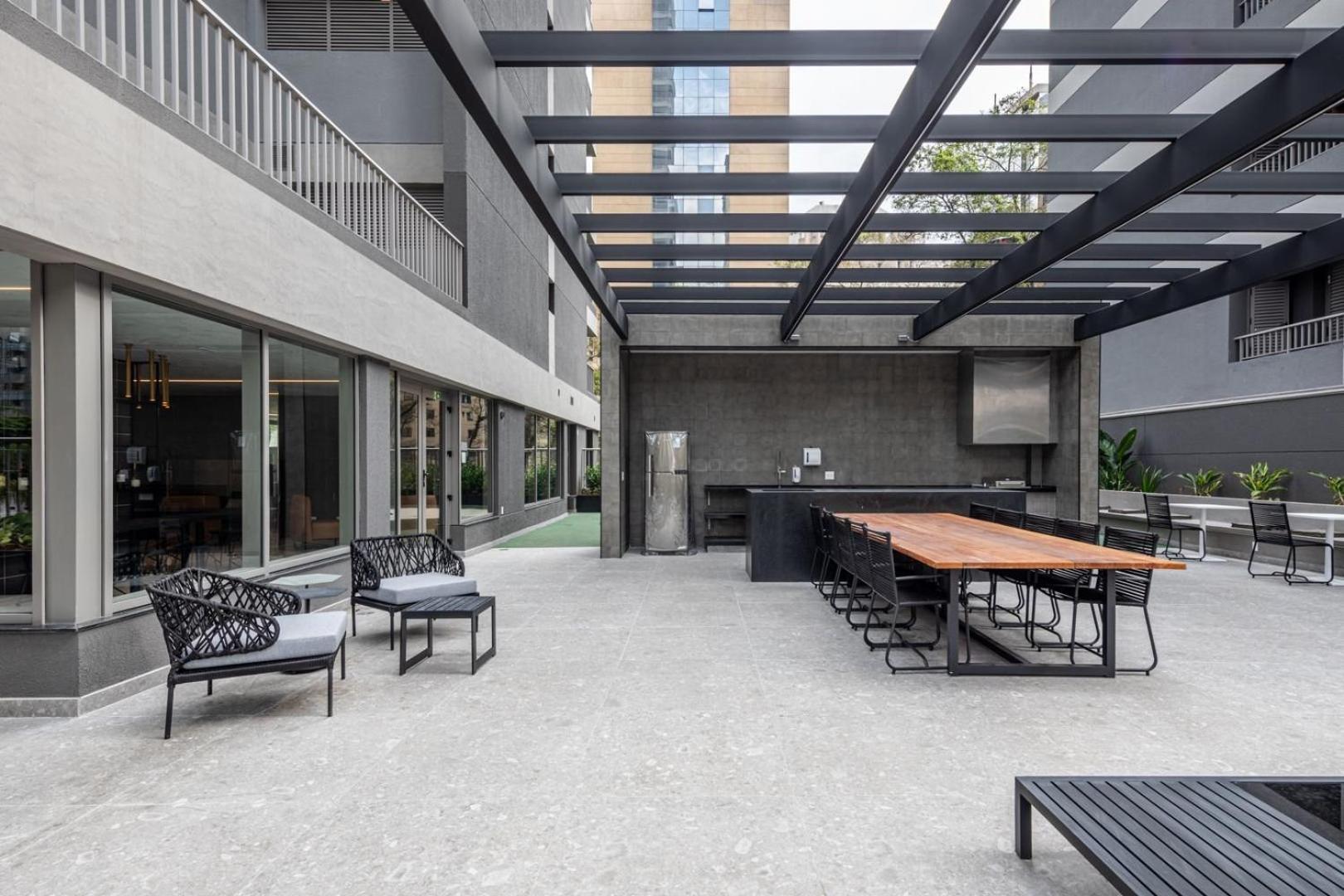 Foto 5: Studios Sofisticados com Ar, Cozinha, piscina, coworking e metrô a 5 min