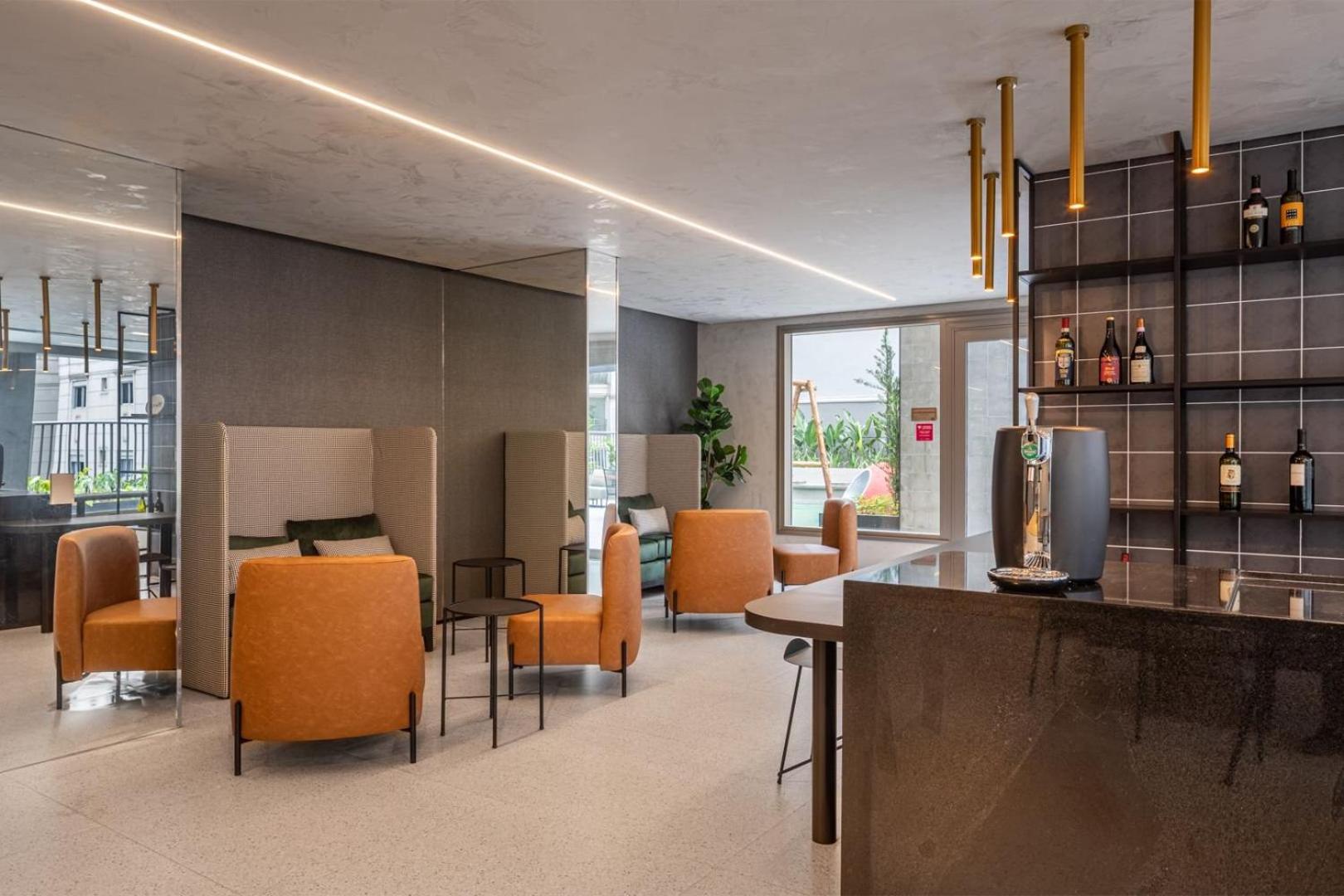 Foto 8: Studios Sofisticados com Ar, Cozinha, piscina, coworking e metrô a 5 min
