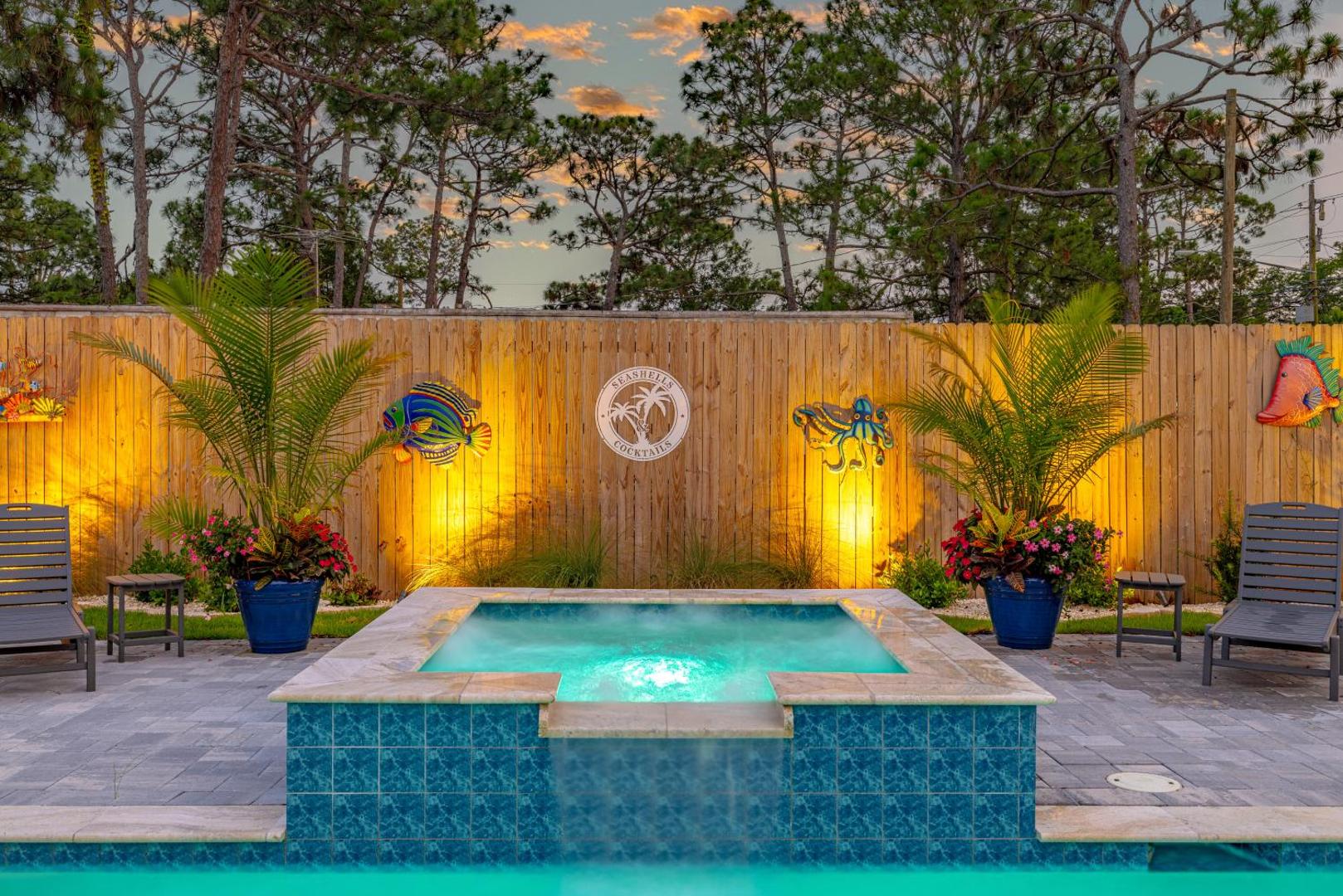Billede 2: Seashells & Cocktails Backyard Paradise!