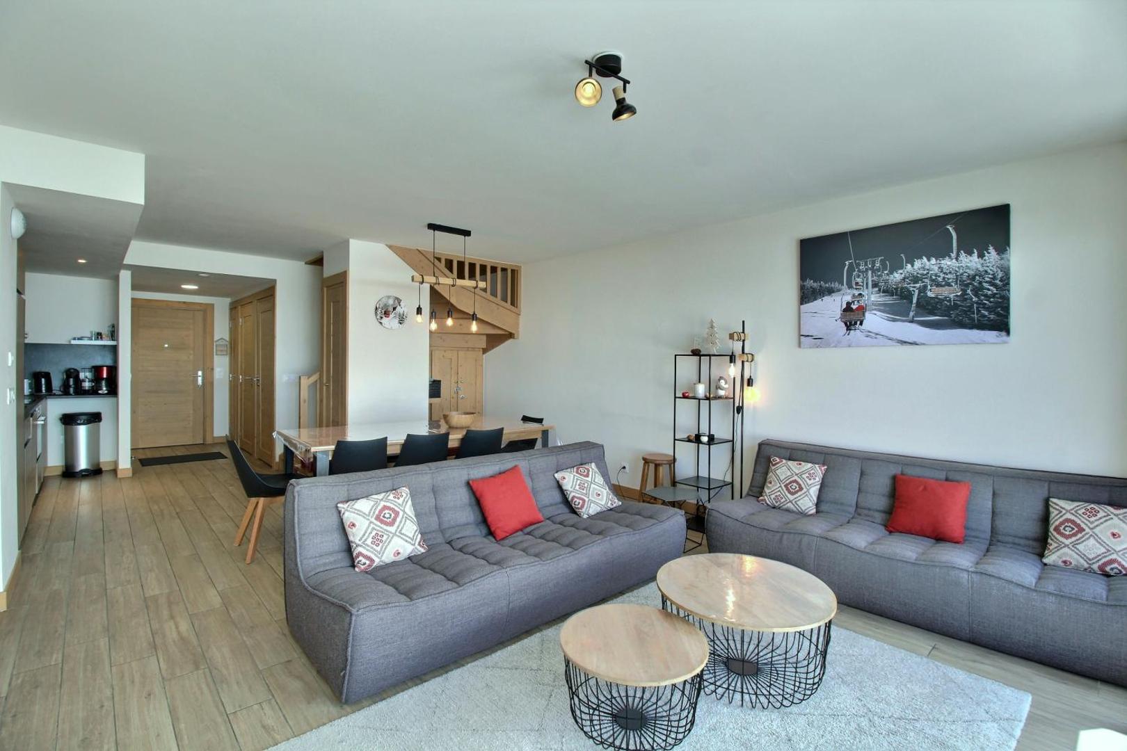 Fotografie 10: ARC 1600, LE RIDGE, Appartement 10 personnes Duplex Vue Montagne - ski aux pieds - Sauna, Hammam, Piscine, Salle de salle de sport-fitness