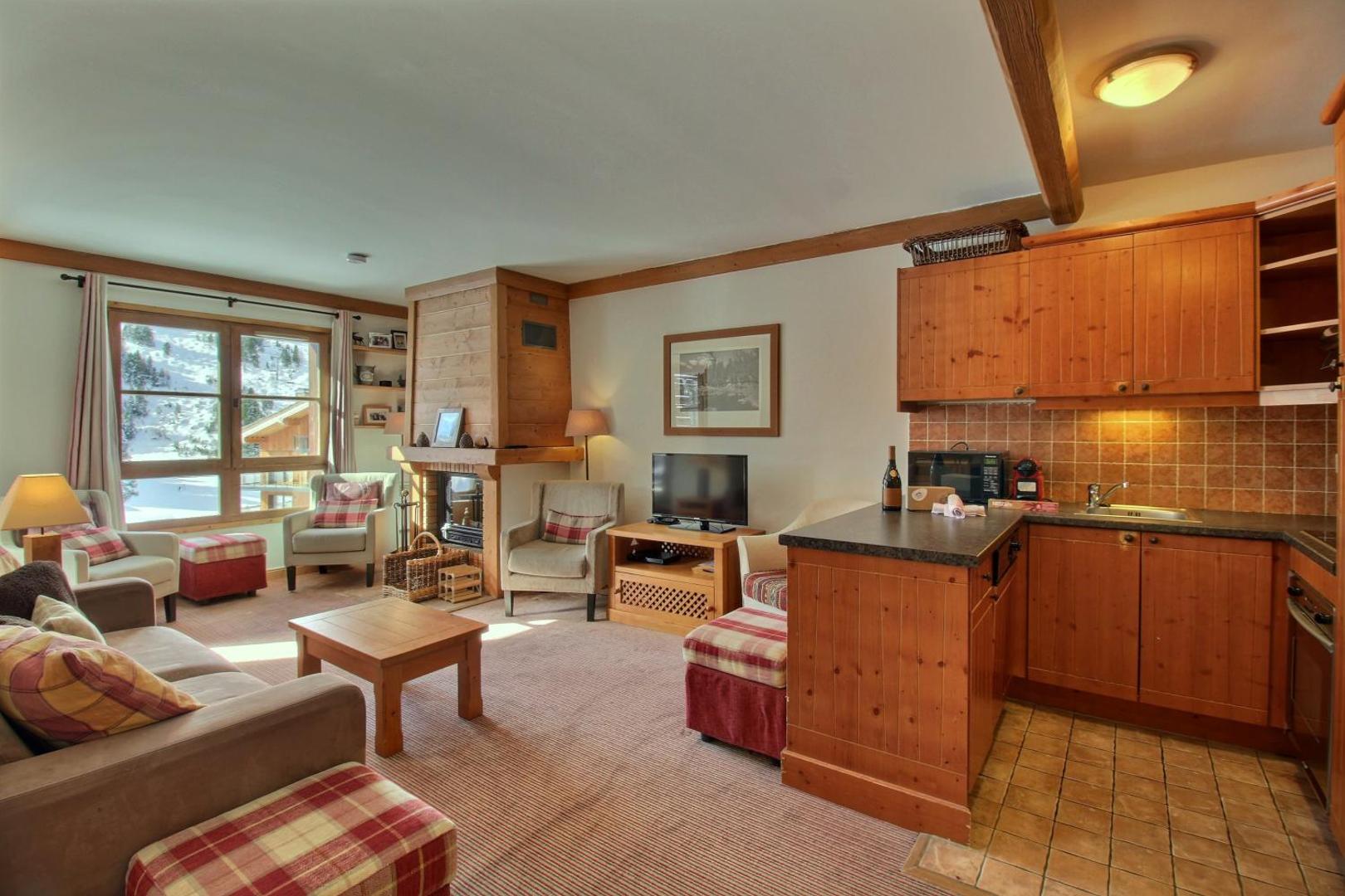 Billede 4: ARC 1950 - Appartement 10 personnes Duplex Cheminée - ski aux pieds - Sauna, Hammam, Jacuzzi, Piscine