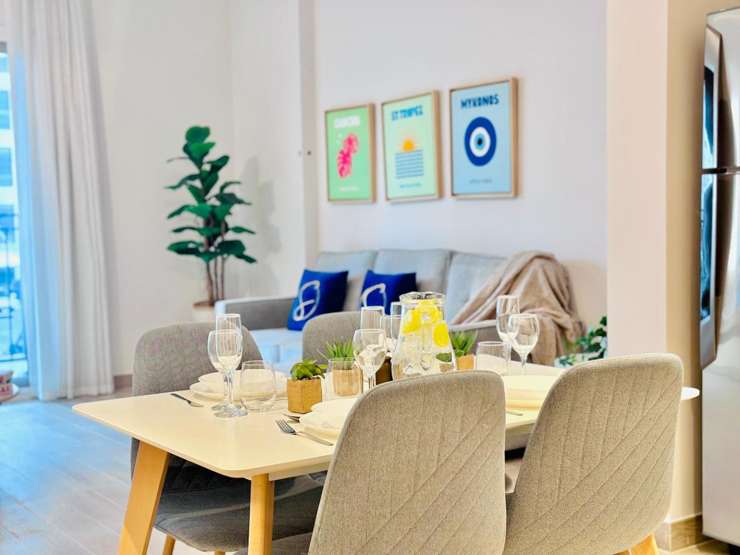 Chic & Cheerful 1BR with Sofa Bed in Waters Edge的照片6