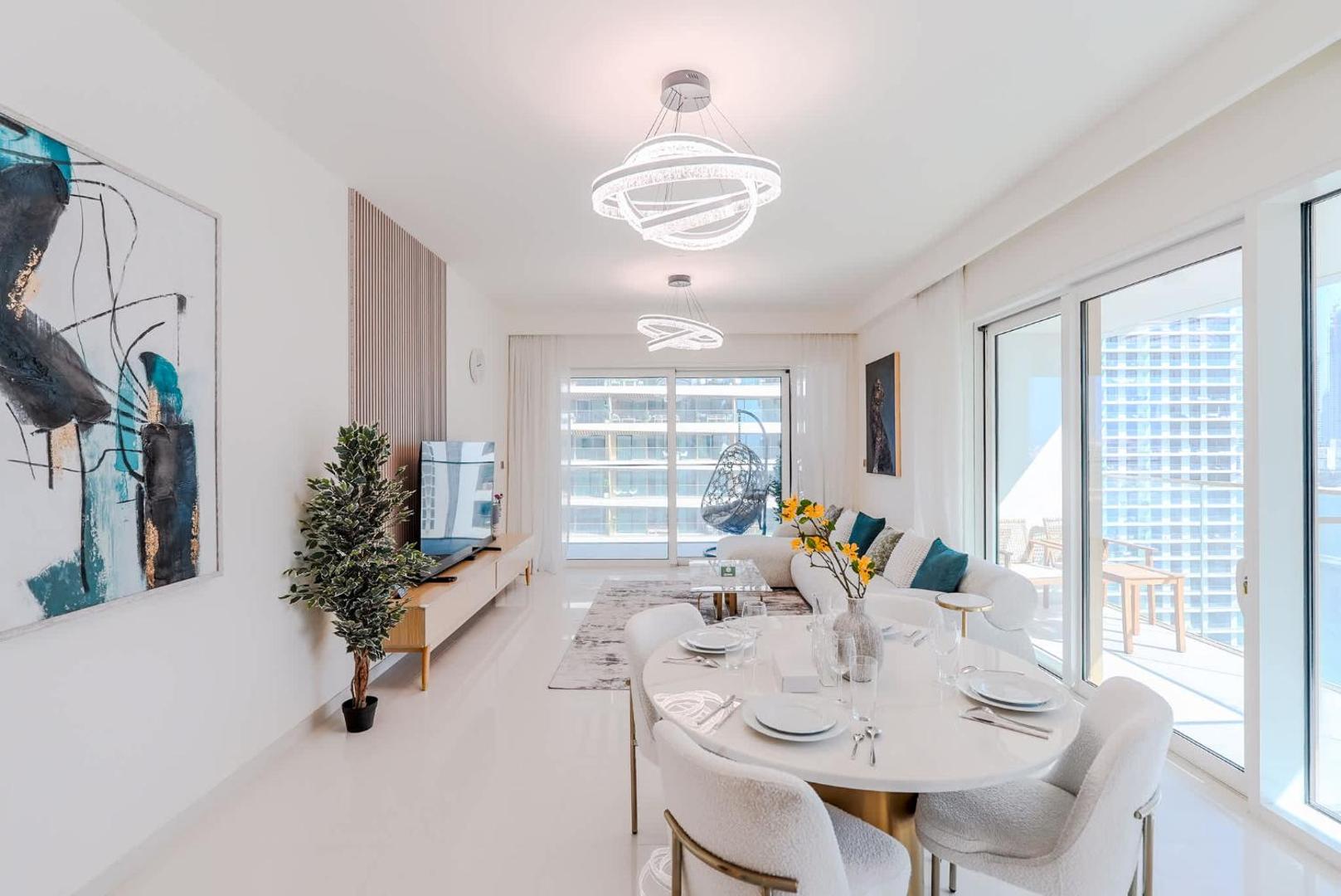 Fotografie 9: TRPS - Grand Bleu Tower 2, EMAAR Beachfront - Atlantis & Marina View, Private Beach, Furnished
