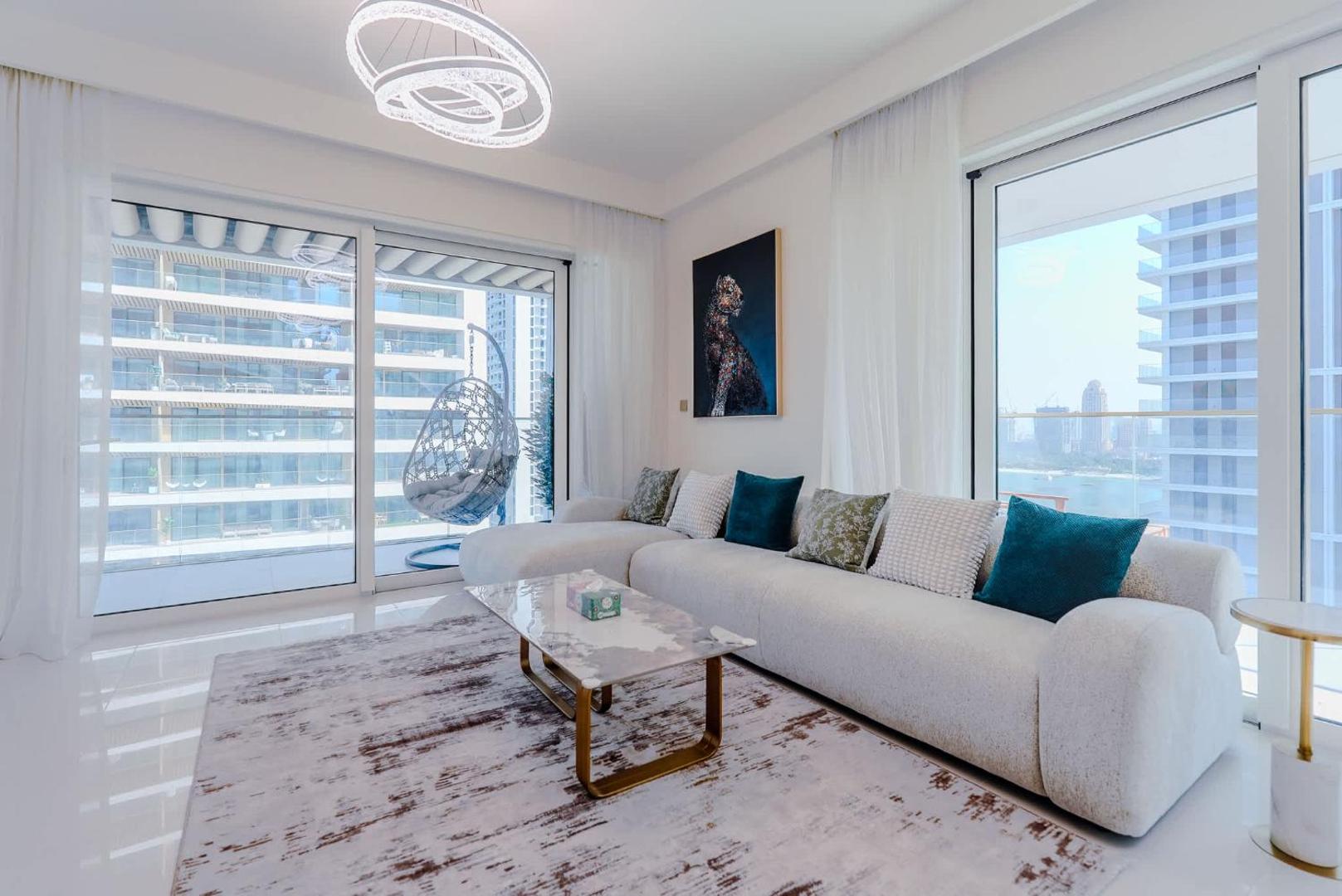 Fotografie 8: TRPS - Grand Bleu Tower 2, EMAAR Beachfront - Atlantis & Marina View, Private Beach, Furnished