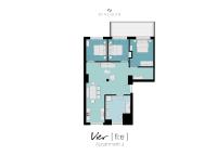 Apartment mit 3 Schlafzimmern und Balkon