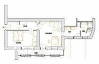 Apartment mit 1 Schlafzimmer und Balkon