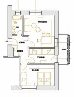 Apartment mit 2 Schlafzimmern und Balkon