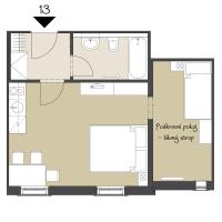 Apartment mit 1 Schlafzimmer