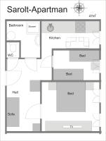 Sarolt Apartman - Ferienwohnung Wesprim