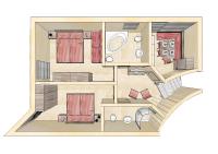 Apartamento de 2 dormitorios