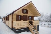 Small chalet with 3 single beds and sofa bed