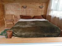 Habitación con cama extragrande y vistas a la montaña