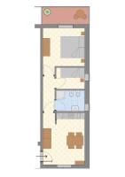 Klein Appartement met 2 Slaapkamers