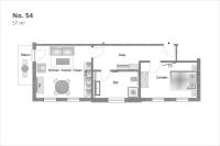 One-Bedroom Apartment with Balcony - 42RB54