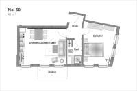 One-Bedroom Apartment with Balcony - 42RB50