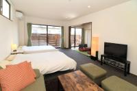 Apartamento con zona de tatami y terraza con vistas al monte Fuji